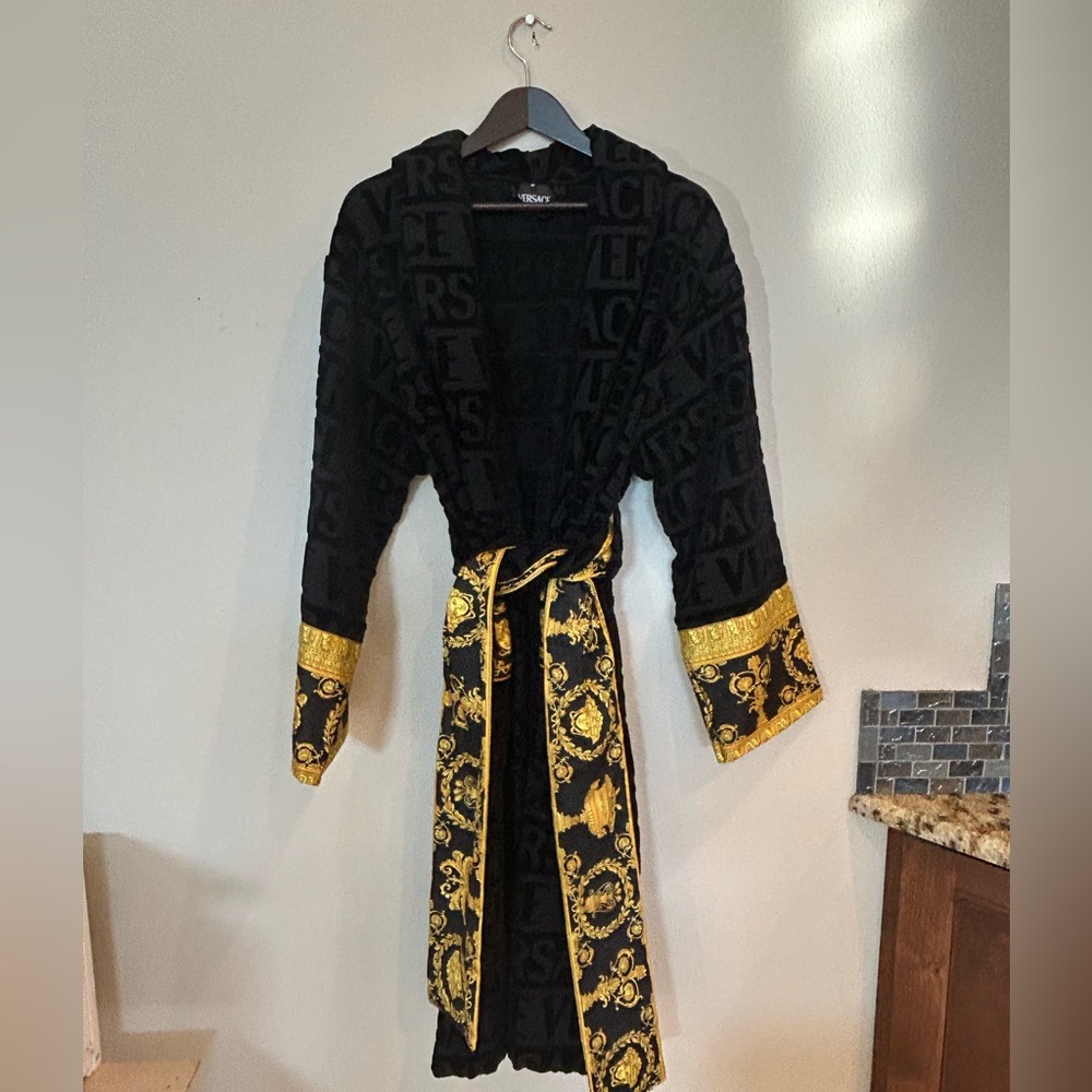 Versace Black Robe